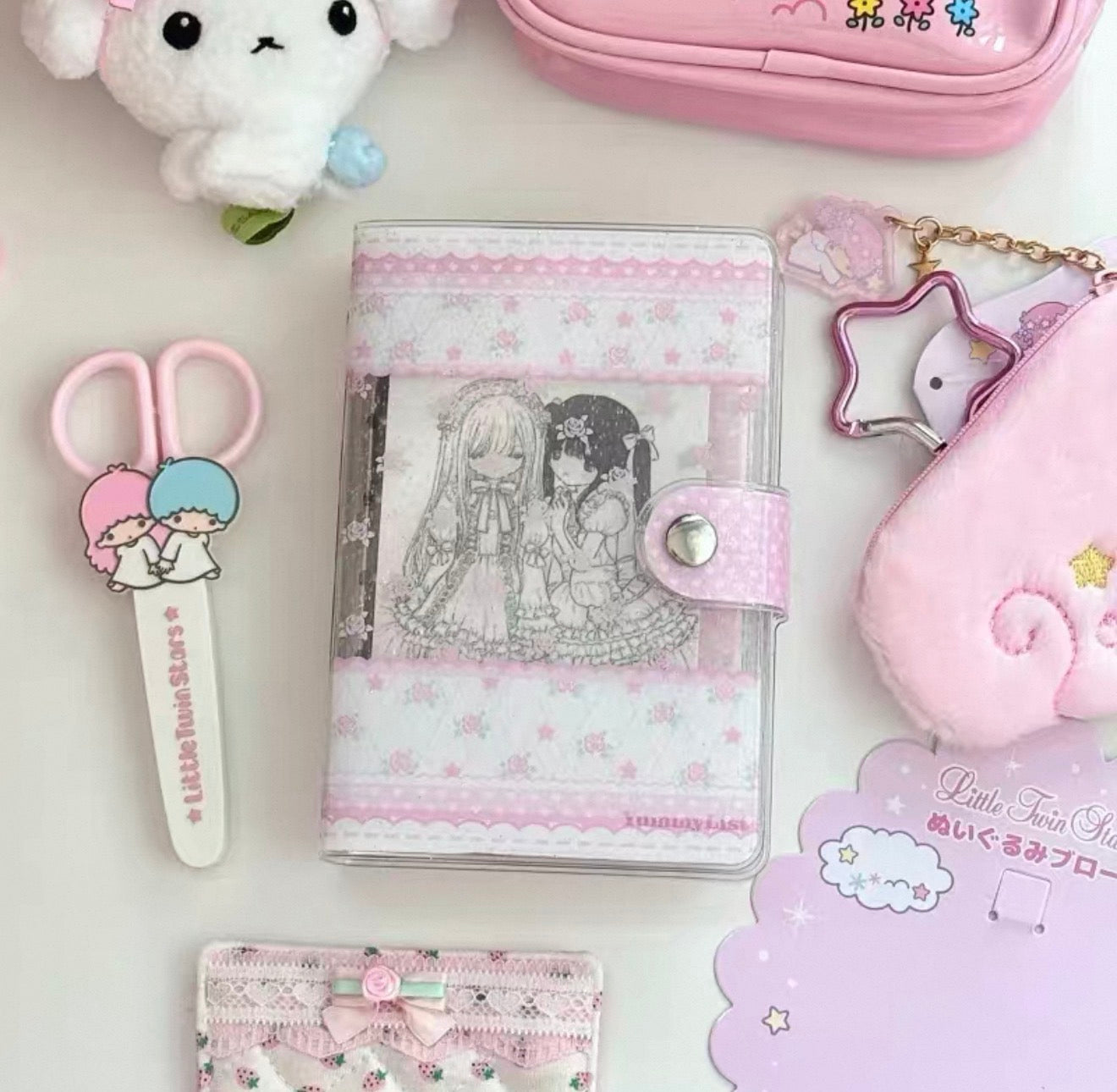 {yummylist} a7 glitter lace roses binder