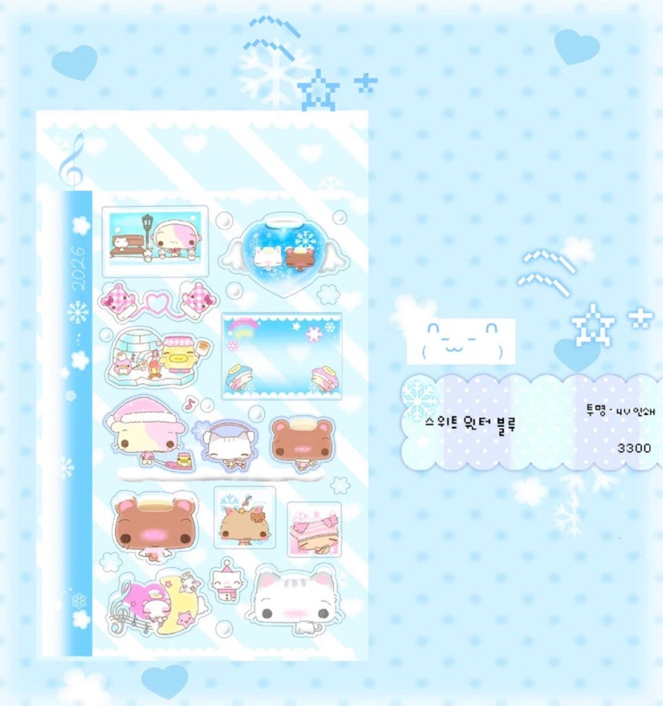 {happy nyang day} sweet blue winter