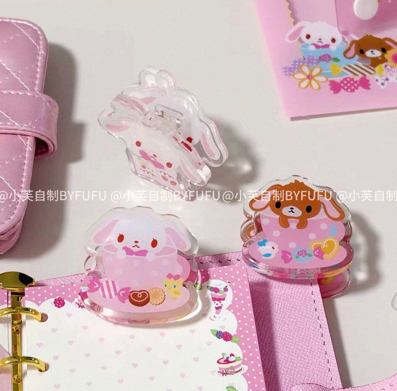 {byfufu} sweet sugarbunnies acrylic clip