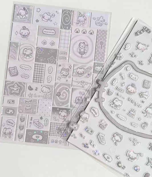 {snow bunny island} kitty deco