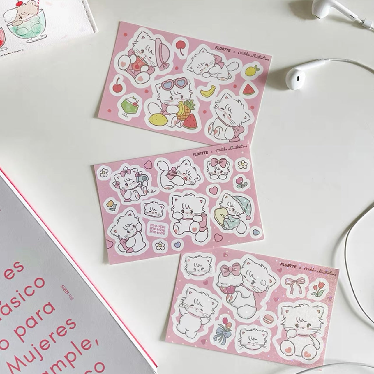 {flortte} flortte x mikko mousse stickers