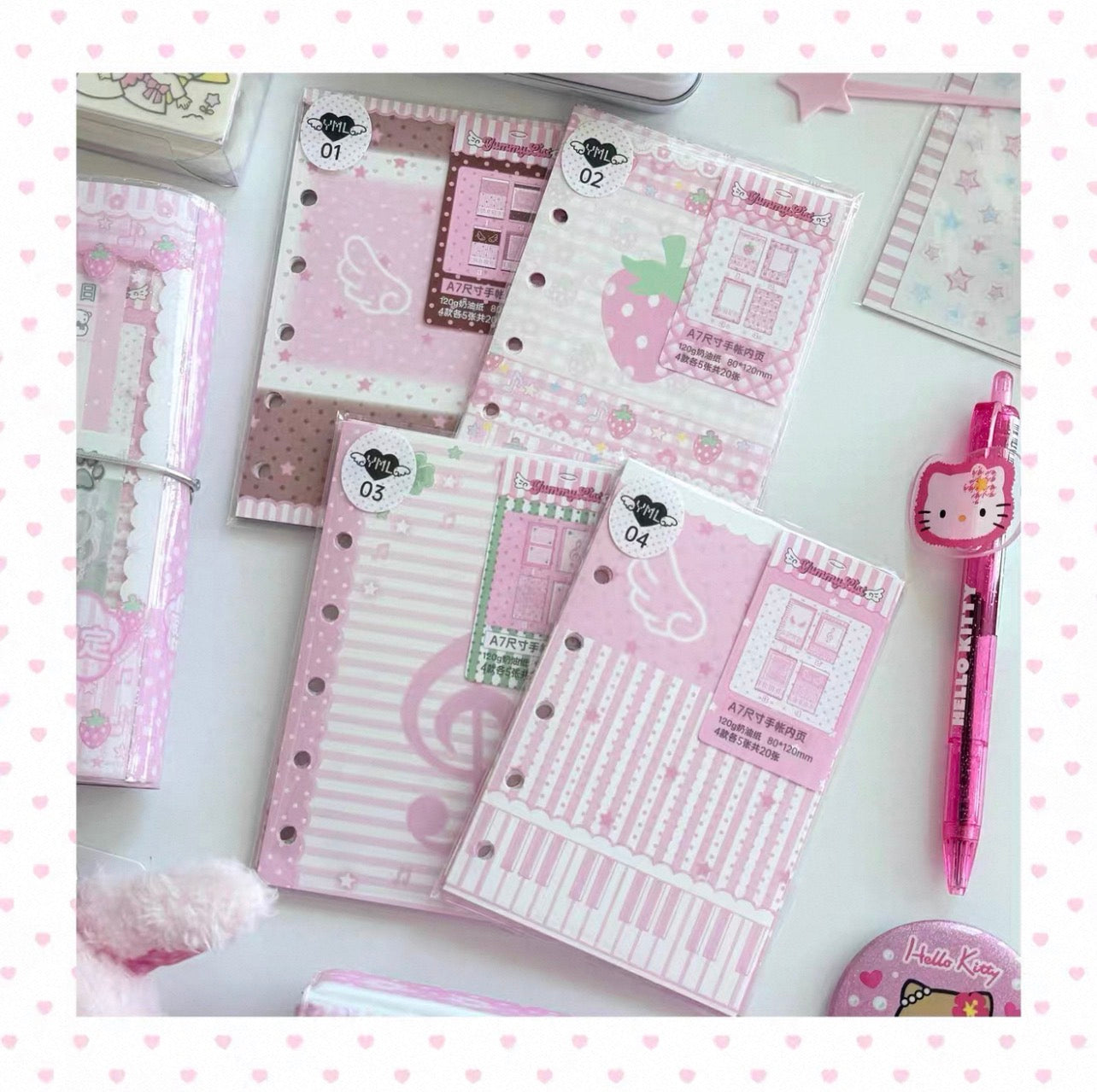 {yummylist} 3 types a7 refill set