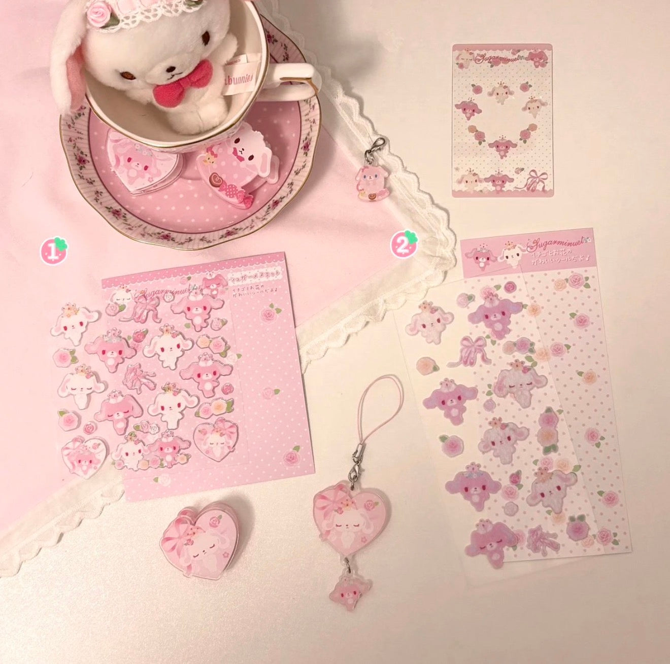 {homemade chestnut} pink ballerina sugarbunnies sticker