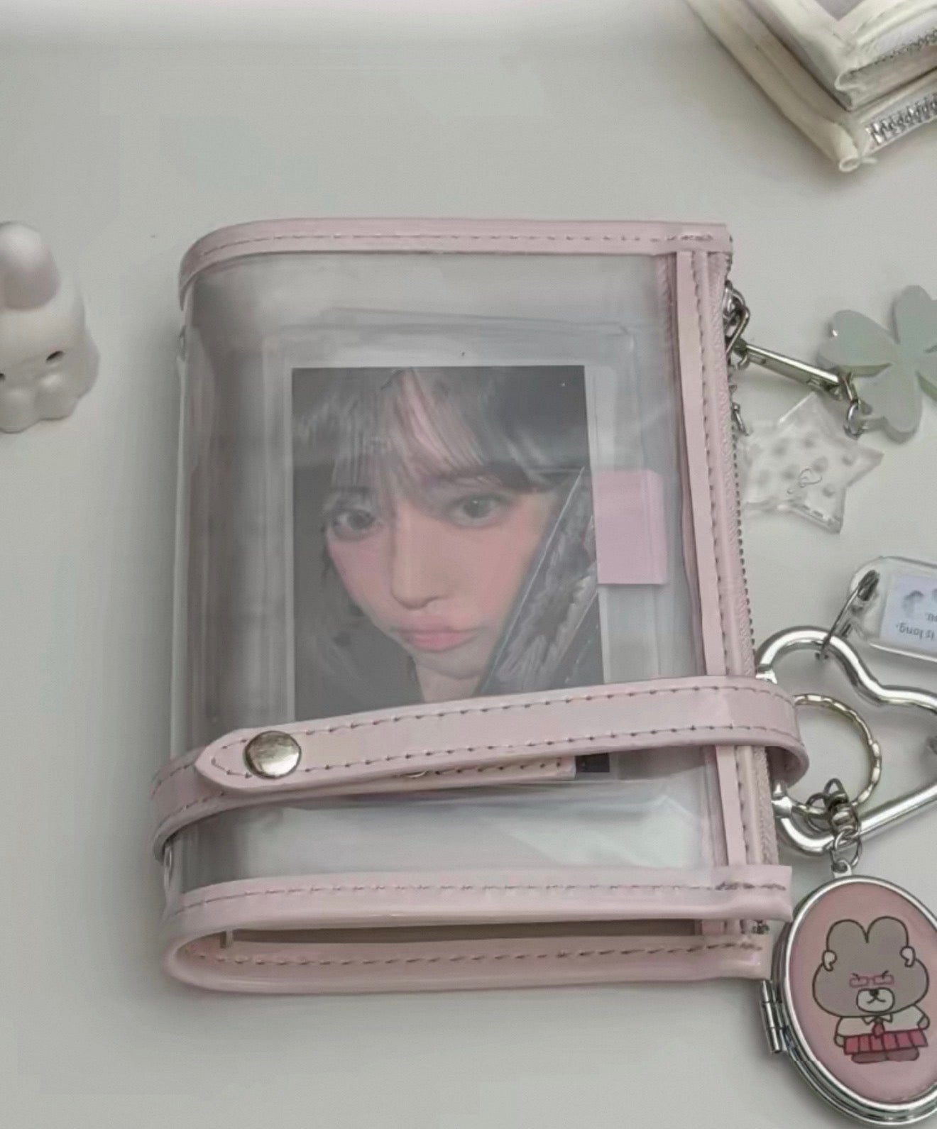{pinkspark} the transparent book - a7 clear pocket binder