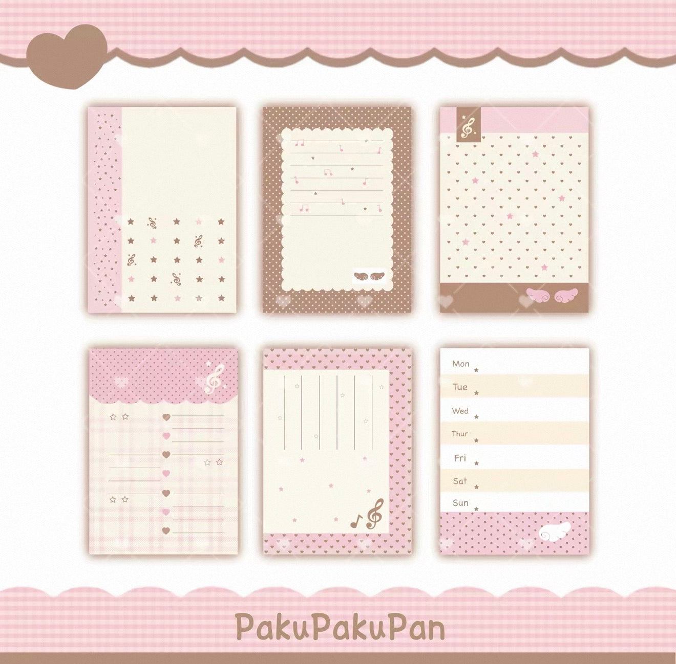 {pakupaku} m5 pink and latte refill set