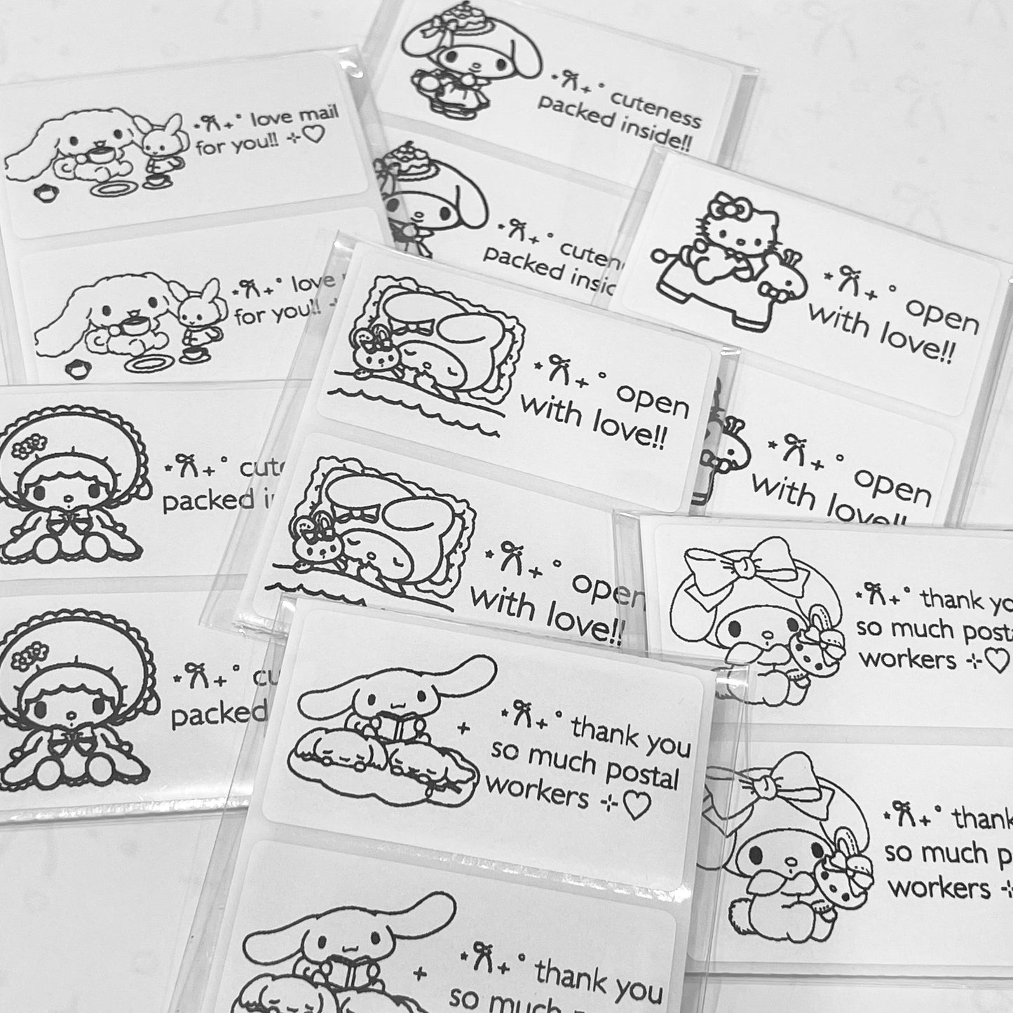 {HRTSEEKER} sanrio phrase stickers