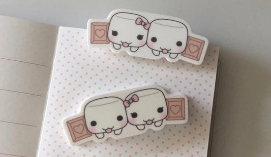 {wanso club} marshmallow choco clip