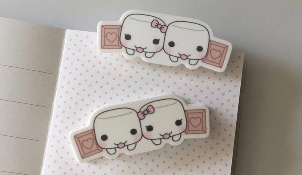{wanso club} marshmallow choco clip