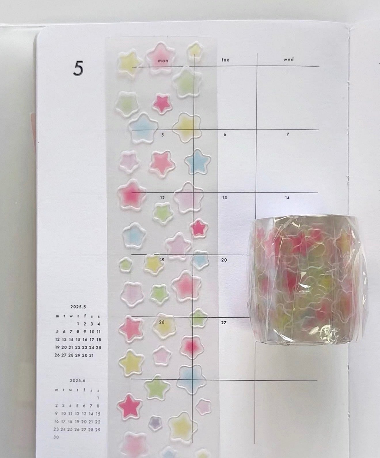 {intomyvibe} glass star kiss cut tape