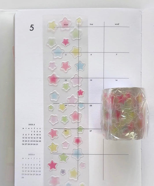 {intomyvibe} glass star kiss cut tape