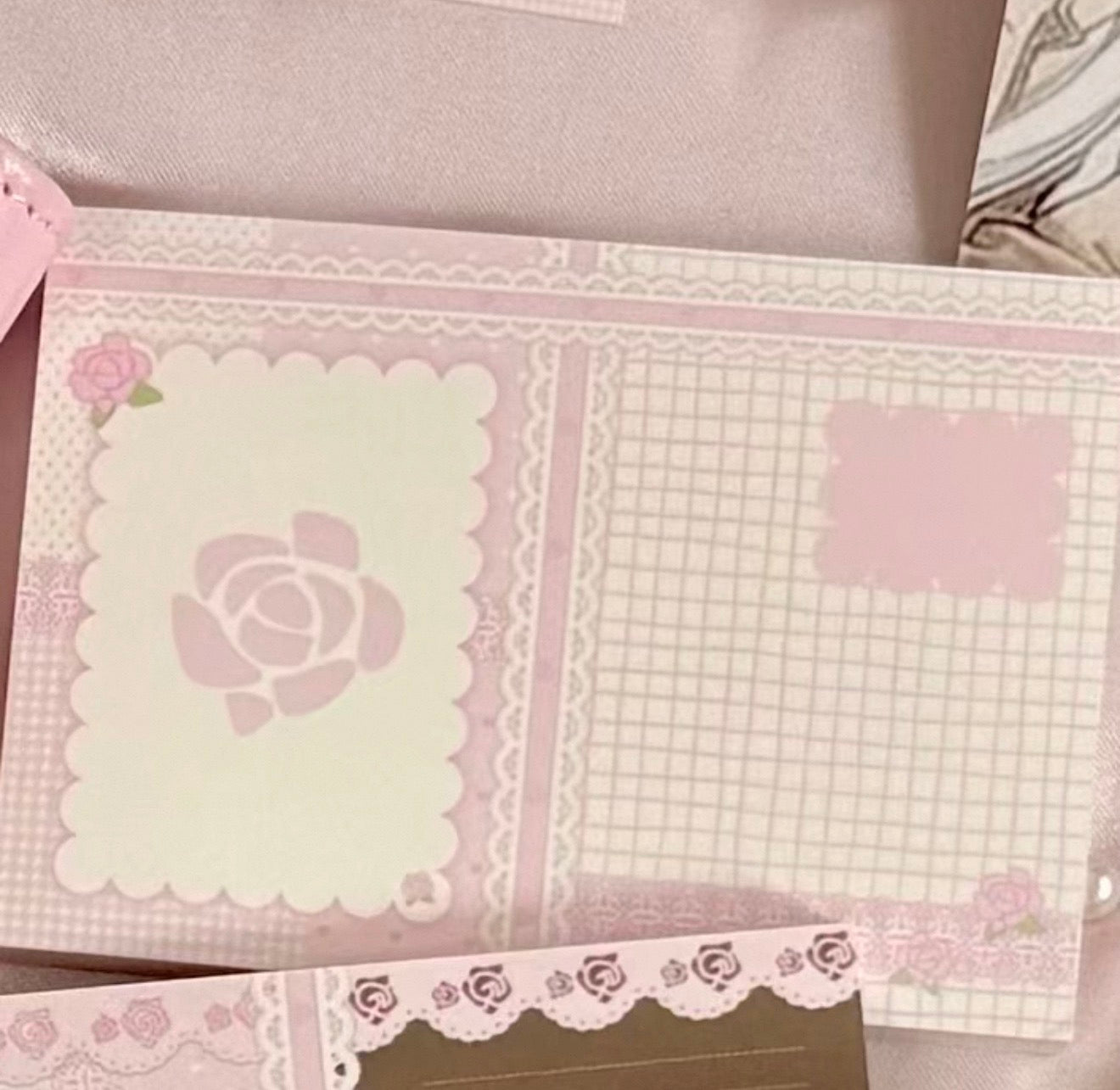 {eating cookies} rose flower note