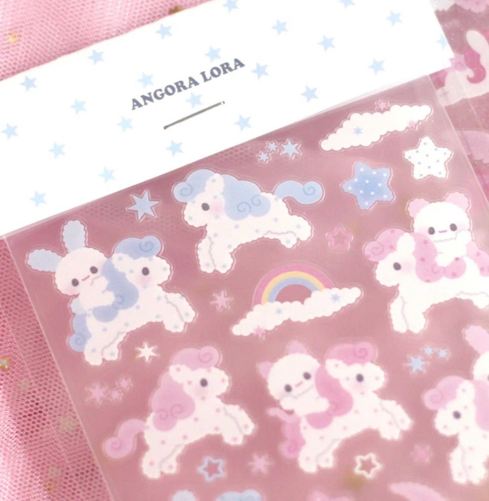 {angora lora} transparent pony deco