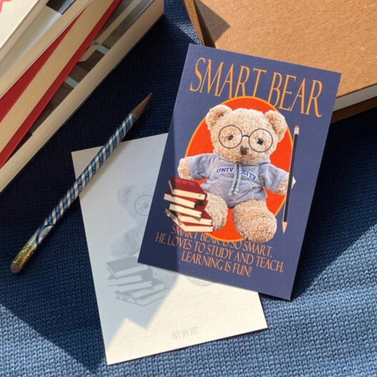 {bitbybit} smart bear postcard