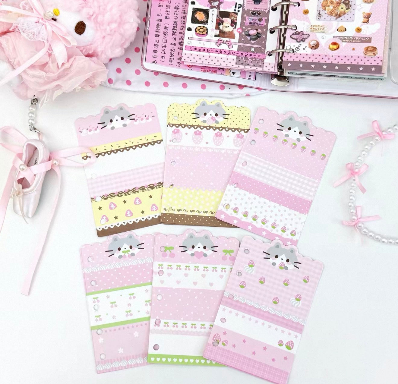 {pakupaku} m5 cute kitten cake refill set