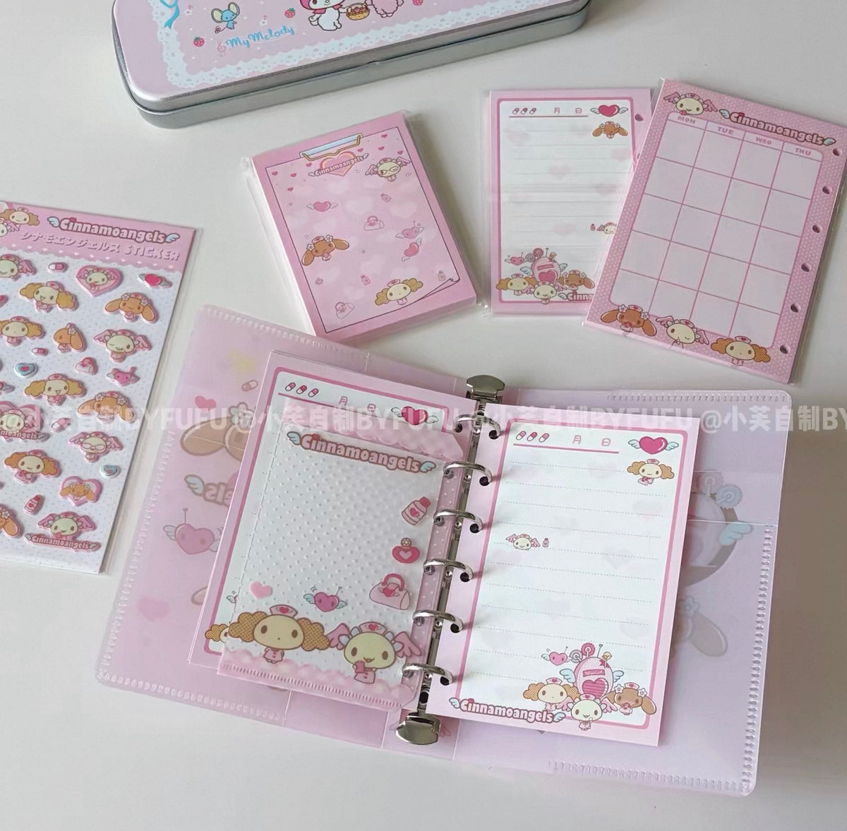 {byfufu} cinnamoangels nurse heart a6 binder