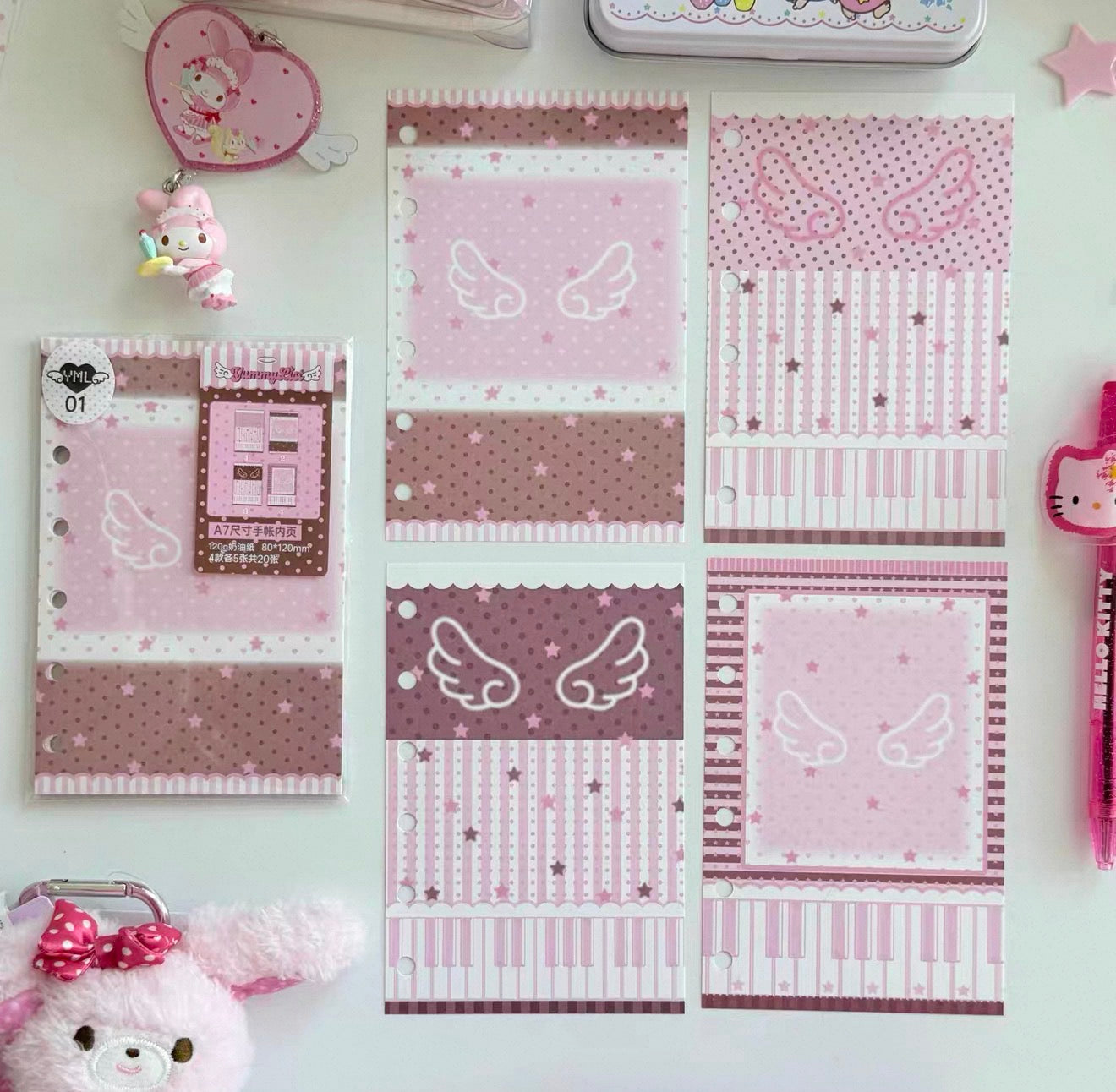 {yummylist} 4 types a7 refill set