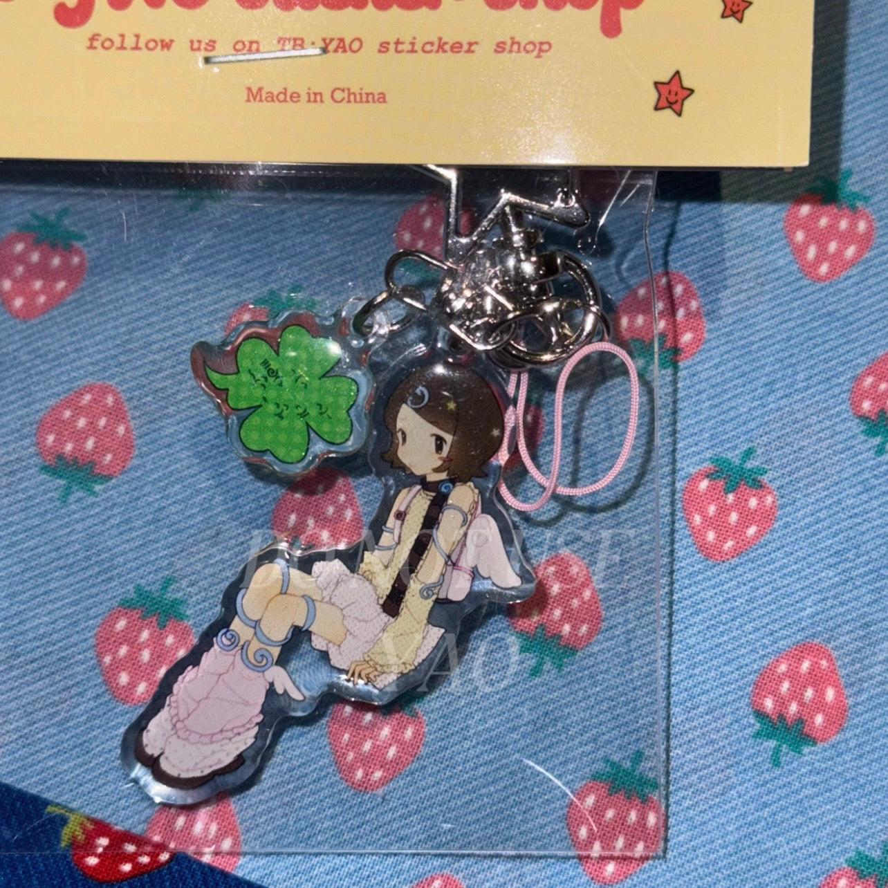 {YAO} angel core acrylic keychain