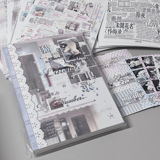 {c-贴纸书} 30p cat call log sticker book