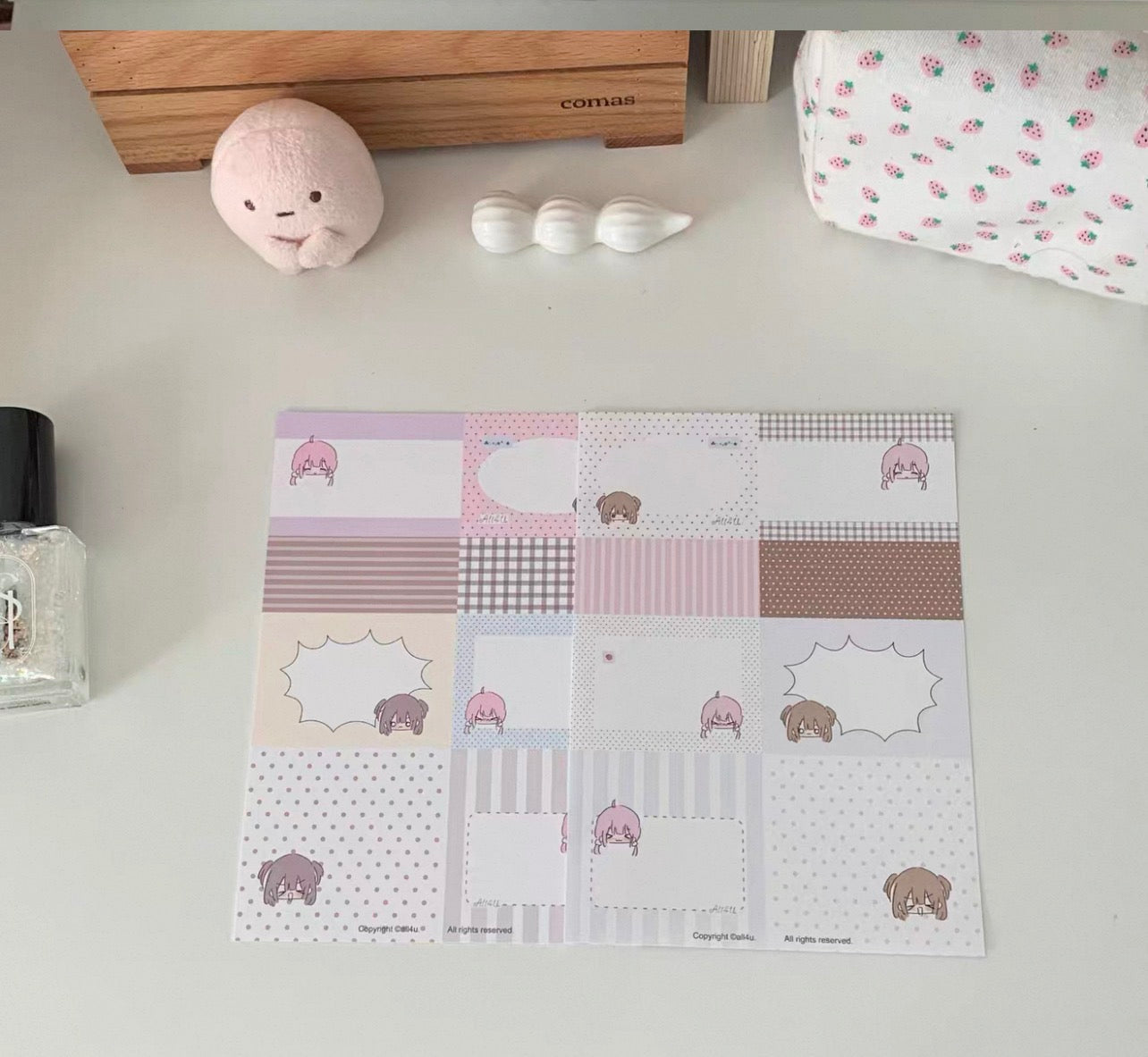 {all4u} mood diary memo paper sticker