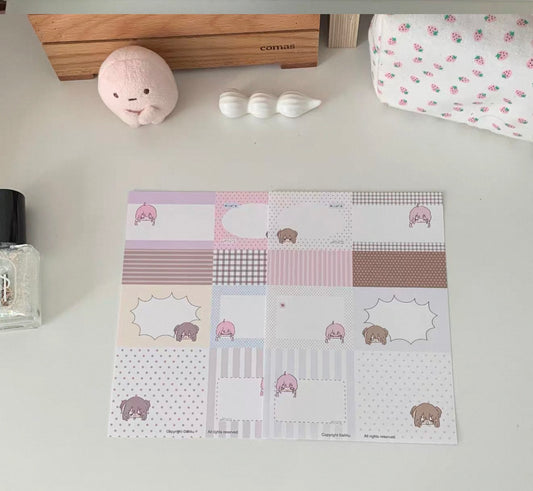 {all4u} mood diary memo paper sticker