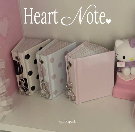 {pinkspark} heart note