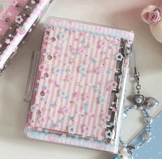 {yummylist} m5 pink and blue stars binder