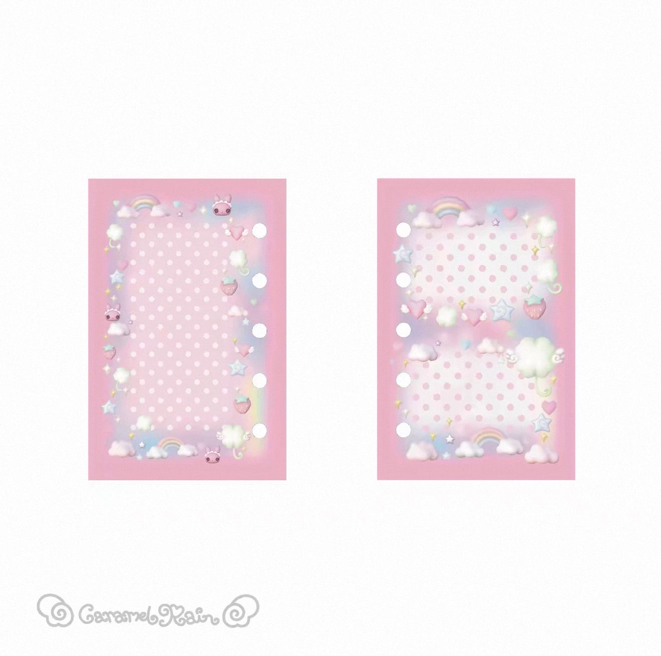 {caramel rain} m5/a7 happyangel rainbow binder refill