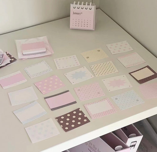 {ribbon shop} mini pattern memo set
