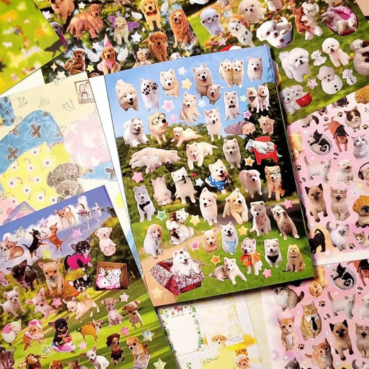 {c-贴纸书} 40 page puppies sticker book