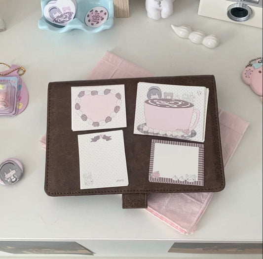 {all4u} cocoa tea party memo set