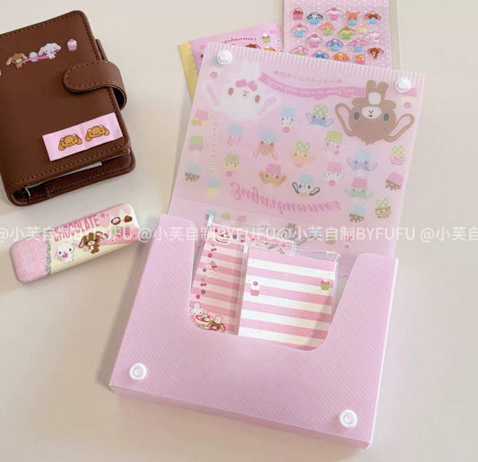 {byfufu} sugarbunnies sweet cupcake pocket storage file