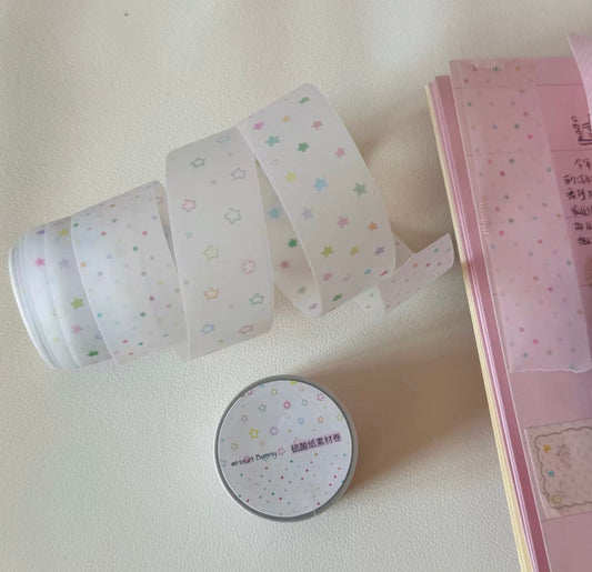 {heart bunny} stars and dots masking tape