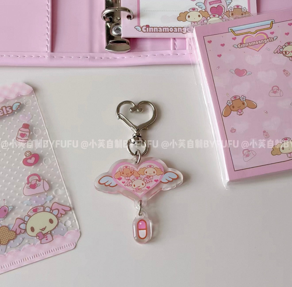 {byfufu} cinnamoangels nurse epoxy keychain