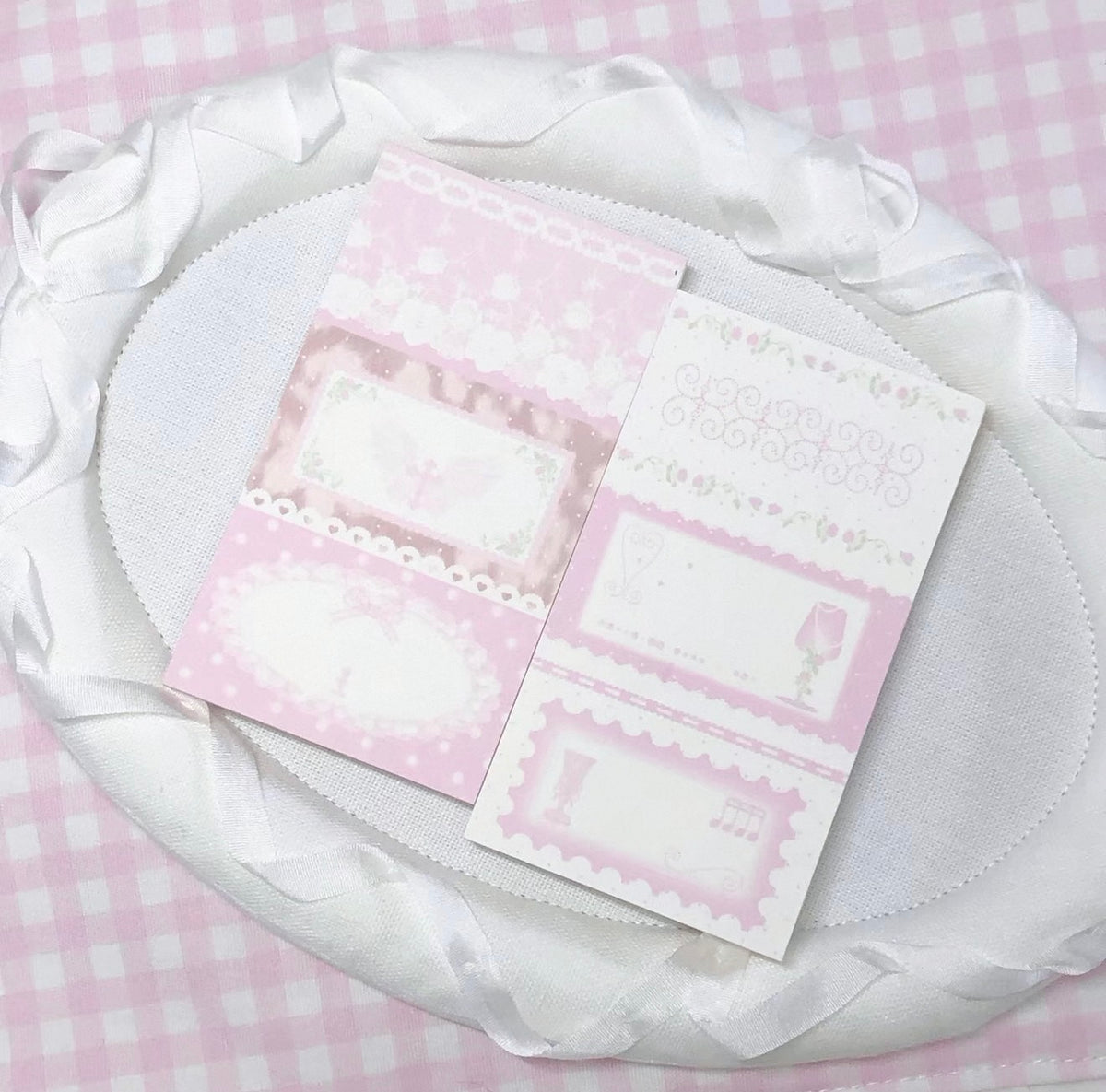 {DearDoris} rose 3 block memo set