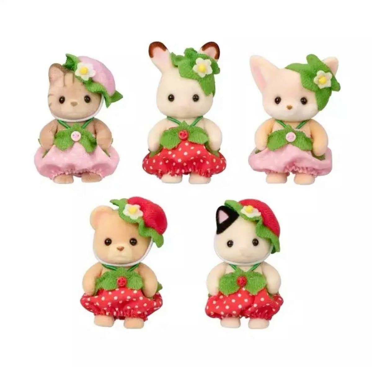 {JAPAN} sylvanian families strawberry baby set of 5