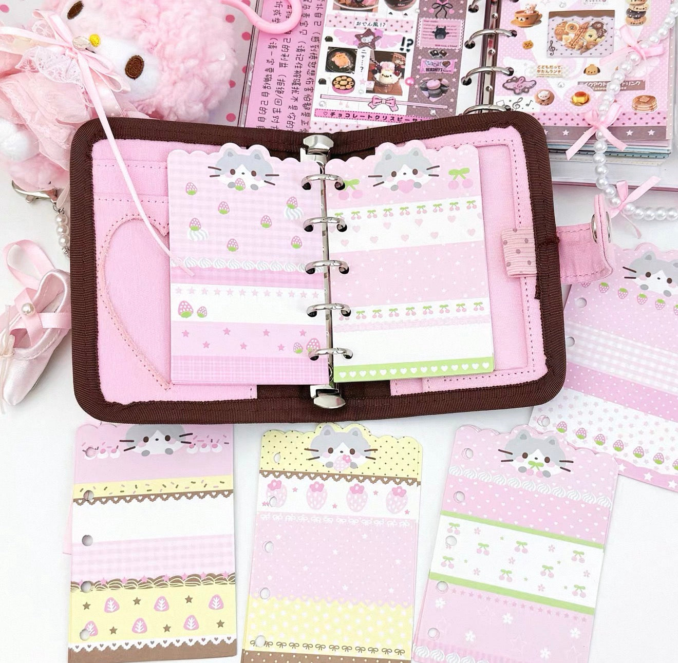 {pakupaku} m5 cute kitten cake refill set