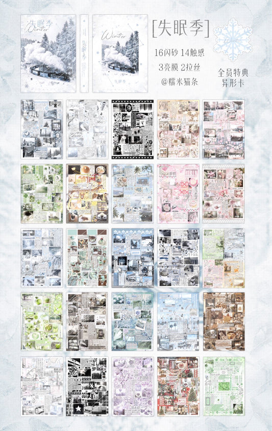 {c-贴纸书} 35p winter frost sticker book
