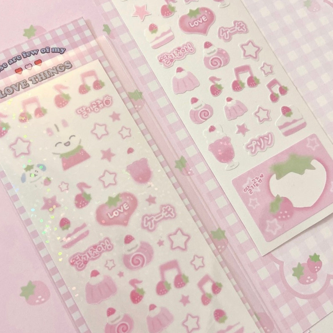 {love things} strawberry party sticker