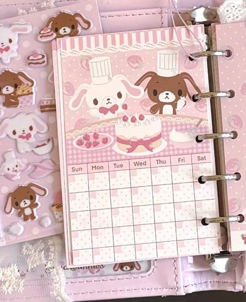 {homemade chestnut} 3 types sugarbunnies strawberry series m5 memo pad