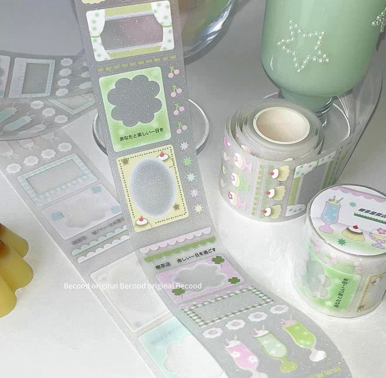 {becood} dessert shop kiss cut tape