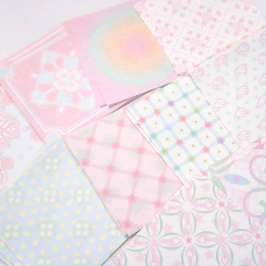 {pearly button} pearly tile memo set