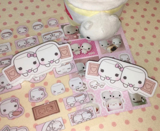 {wanso club} marshmallow choco clip