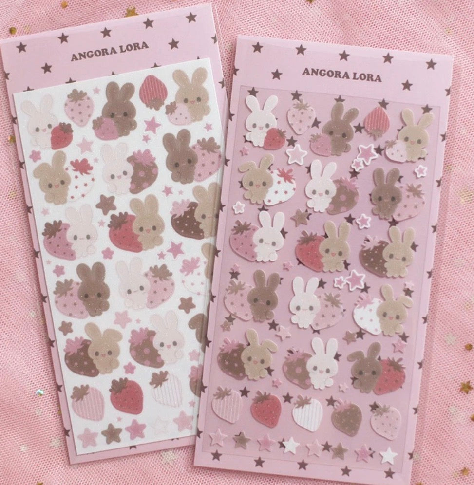 {angora lora} strawberry chocolate rabbit