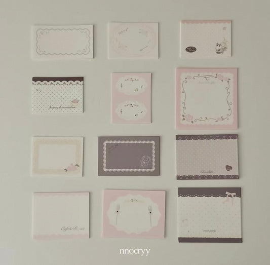 {nnocryy} tea party note set