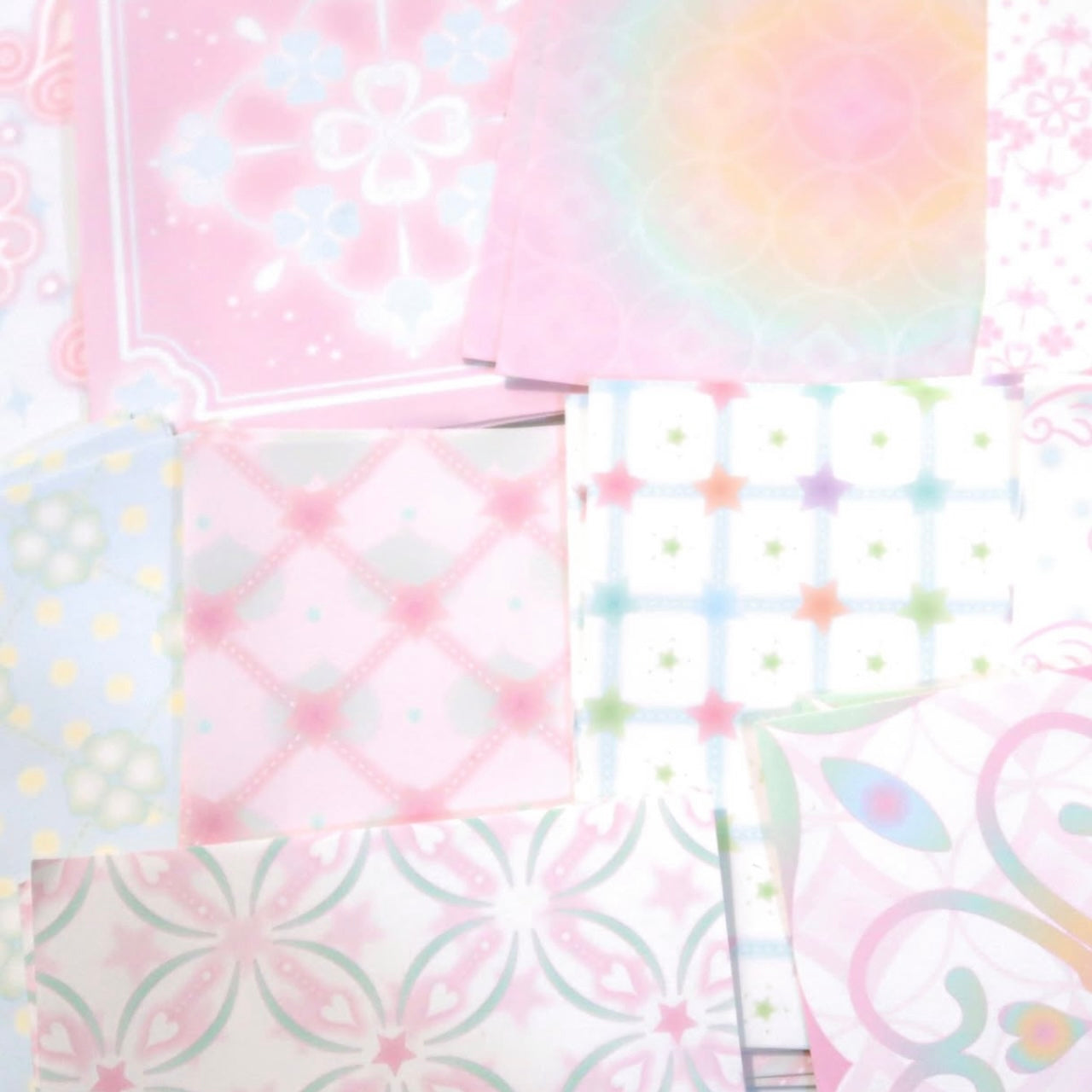 {pearly button} pearly tile memo set