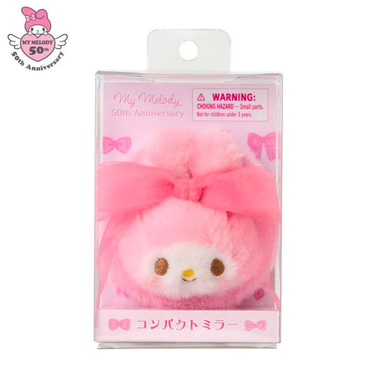 {JAPAN} my melody ribbon princess plush compact mirror