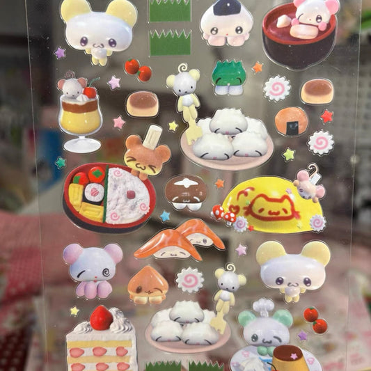 {rinki day} glitter modeling food