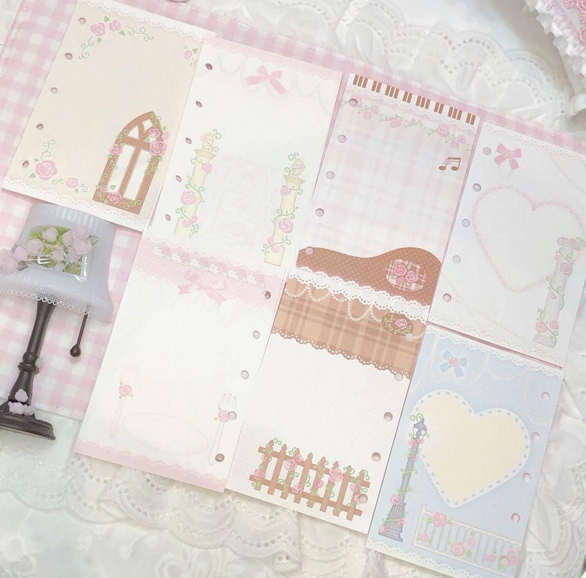 {DearDoris} m5 rose garden binder refill set