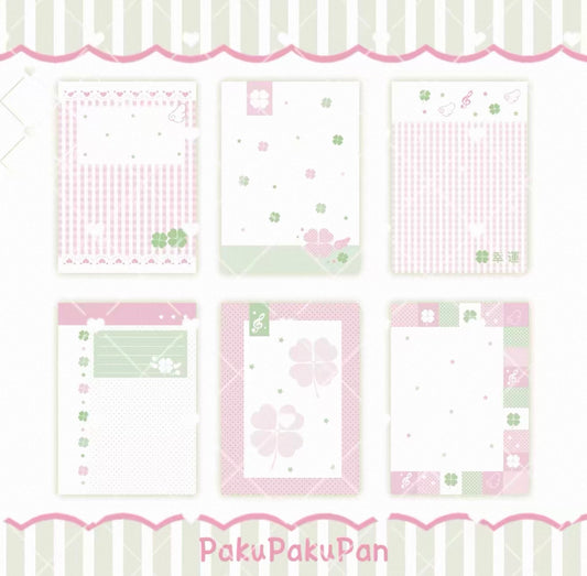 {pakupaku} m5 lucky pink clovers refill set