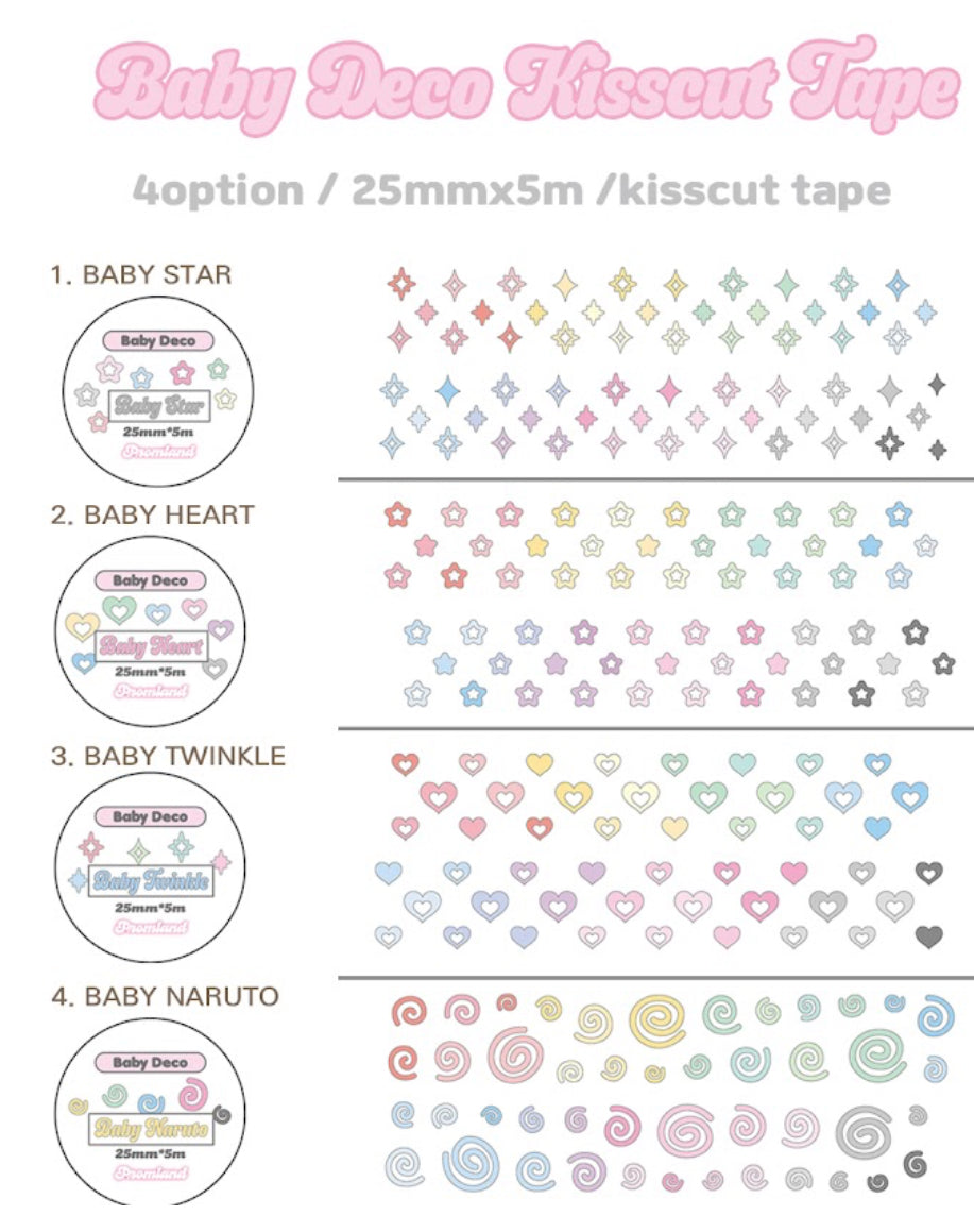 {hipromland} baby deco kiss cut tape